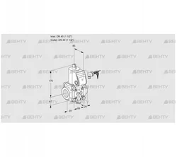 VAS240R/NQ (88000594) Газовый клапан Kromschroder