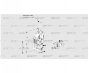 VAG2-/40R/NWAE (88032147) Газовый клапан с регулятором соотношения Kromschroder