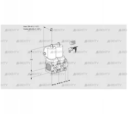 VCS2E40R/40R05FNNWSL8/PPPP/PPPP (88100580) Сдвоенный газовый клапан Kromschroder