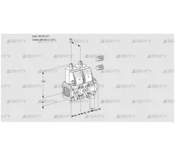 VCS2E50R/40R05FNNVWR3/PPPP/PPPP (88101764) Сдвоенный газовый клапан Kromschroder