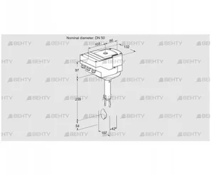 IBH50Z01A/20-07Q2T (88302769) Дроссельная заслонка Kromschroder