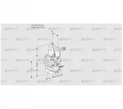 VAG115R/NWBE (88031032) Газовый клапан с регулятором соотношения Kromschroder