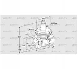 VAR 100F05-1Z (86054074) Стабилизатор давления Kromschroder