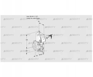 VAS340/-R/NW (88026659) Газовый клапан Kromschroder