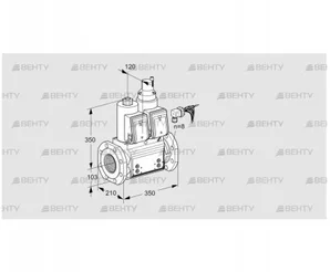 VCS8100F05NLWRB/PPPP/MMMM (88206871) Сдвоенный газовый клапан Kromschroder