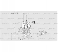 VCV2E40R/40R05NVKWR/2-PP/PPPP (88104229) Клапан с регулятором соотношения Kromschroder