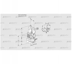 VAG1-/15R/NWBE (88024847) Газовый клапан с регулятором соотношения Kromschroder