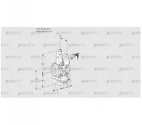 VAD120/15R/NW-100B (88016649) Газовый клапан с регулятором давления Kromschroder