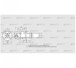 BIC 80LB-600/635-(59)F (84032179) Газовая горелка Kromschroder