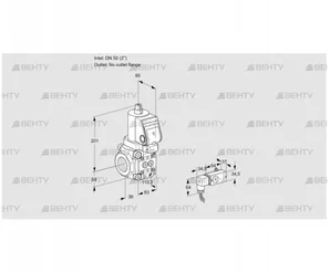 VAS3T50/-N/NQSR (88013688) Газовый клапан Kromschroder