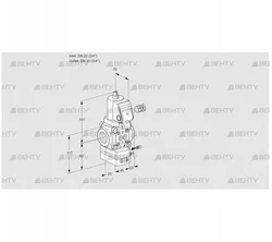 VAG120R/NQGRAE (88026074) Газовый клапан с регулятором соотношения Kromschroder