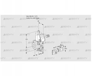 VAS240/-R/NW (88028559) Газовый клапан Kromschroder