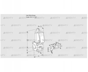 VAS1T-0/15N/NQSR (88031793) Газовый клапан Kromschroder