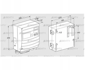 BCU465W2P3C0D0000K1E0-/LM400WF3O0E0- (88680209) Блок управления горением Kromschroder