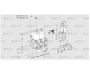 VCG2E40R/40R05NGKWL/MMBS/2--2 (88103101) Клапан с регулятором соотношения Kromschroder