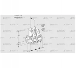 VCS1E15R/20R05NNVWR3/PPPP/PPPP (88101728) Сдвоенный газовый клапан Kromschroder