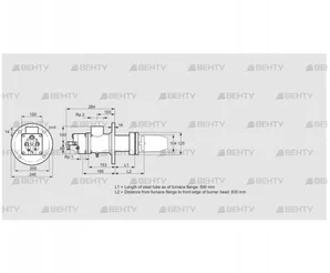 BIC 100RB-800/835-(109)E (84033299) Газовая горелка Kromschroder