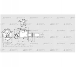 BICW 140HB-100/135-(26)F (84199080) Газовая горелка Kromschroder