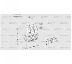 VCS1E20R/20R05NNWSR3/3-PP/PPPP (88103218) Сдвоенный газовый клапан Kromschroder