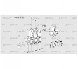 VCS1E15R/15R05NNWR3/2-PP/PPBY (88103180) Сдвоенный газовый клапан Kromschroder