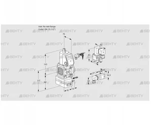 VAG1-/15R/NWBK (88031573) Газовый клапан с регулятором соотношения Kromschroder