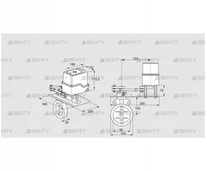 IDR80Z03D450GDW/50-30W20TR10 (88302477) Дроссельная заслонка Kromschroder