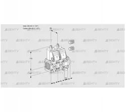 VCS2E40R/40R05FNNVWR3/PPPP/PPPP (88101241) Сдвоенный газовый клапан Kromschroder