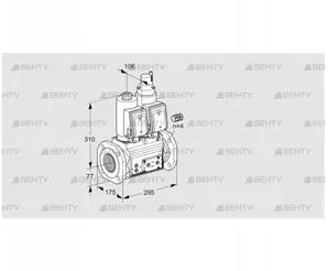 VCS665F05NLWSR3E/PPPP/PPPP (88205173) Сдвоенный газовый клапан Kromschroder