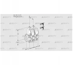 VCS1E15R/15R05NNWR5/PPPP/PPPP (88100894) Сдвоенный газовый клапан Kromschroder