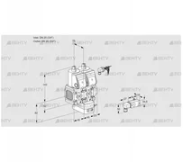 VCV1E20R/20R05FNVKWR/2-PP/PPPP (88106987) Клапан с регулятором соотношения Kromschroder