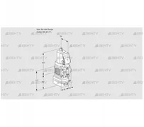 VAD1T-/25N/NQSR-100A (88033390) Газовый клапан с регулятором давления Kromschroder