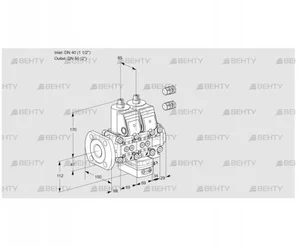 VCH2E40F/50R05NHEVWR3/PPPP/PPPP (88102588) Клапан с регулятором расхода Kromschroder