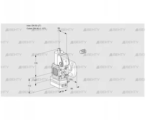 VAH2E50R/40F05FHEWR/PP/PP (88102367) Клапан с регулятором расхода Kromschroder