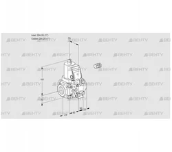 VAS1E25R/25R05NVWSR/PP/PP (88106560) Газовый клапан Kromschroder