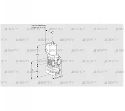 VAG1T-/15N/NQGLBA (88018627) Газовый клапан с регулятором соотношения Kromschroder