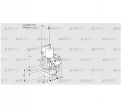 VAH1E15R/15R05HEVWL/PP/PP (88103782) Клапан с регулятором расхода Kromschroder