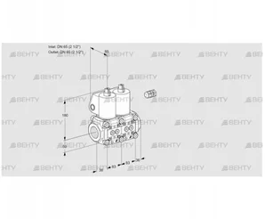 VCS3E65R/65R05NNKL/PPPP/PPPP (88105466) Сдвоенный газовый клапан Kromschroder