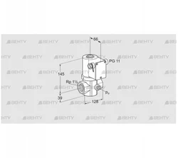 VG 40/32R02NQ31D (85208220) Запорный газовый клапан Kromschroder