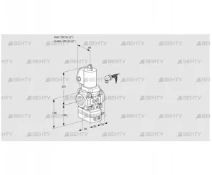 VAV350R/NWSLAK (88031417) Газовый клапан с регулятором соотношения Kromschroder