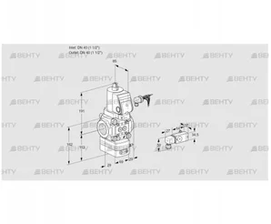 VAD240R/NWSR-50A (88018435) Газовый клапан с регулятором давления Kromschroder