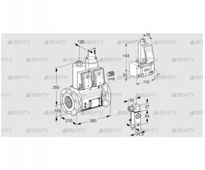 VCS8100F05NLWR3E/PPZ-/P2PP (88204568) Сдвоенный газовый клапан Kromschroder