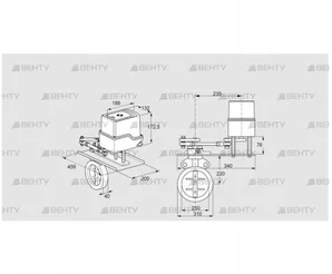 IDR250Z03D100GD/50-30Q20E (88303544) Дроссельная заслонка Kromschroder