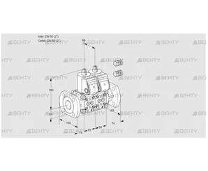 VCS3E50F/50F05NNWR3/PPPP/PPPP (88100103) Сдвоенный газовый клапан Kromschroder