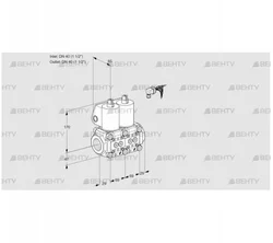 VCS2E40R/40R05NNQL/PPPP/PPPP (88102938) Сдвоенный газовый клапан Kromschroder