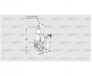 VAS2-/40F/LW (88012084) Газовый клапан Kromschroder