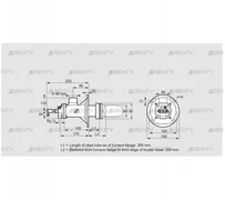 BICA 65HM-300/335-(72)D (84022046) Газовая горелка Kromschroder