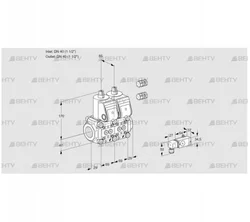 VCS2E40R/40R05NNKR3/2--3/PPPP (88100793) Сдвоенный газовый клапан Kromschroder