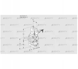 VAD125R/NWGR-25A (88032578) Газовый клапан с регулятором давления Kromschroder