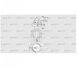 DKR 150Z03H350D (72701110) Дроссельная заслонка Kromschroder