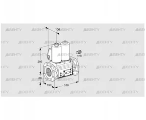 VCS780F05NNKL3E/PPPP/PPPP (88207859) Сдвоенный газовый клапан Kromschroder